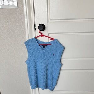 Ralph Lauren Light Blue Knit Vest